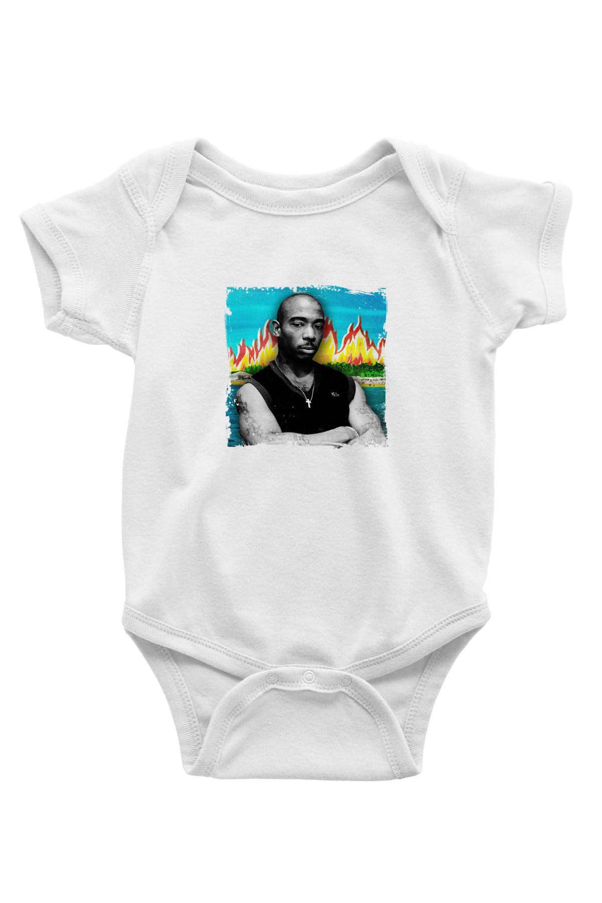 Ja Rule Baskılı Unisex Beyaz Bebek Body - Zıbın