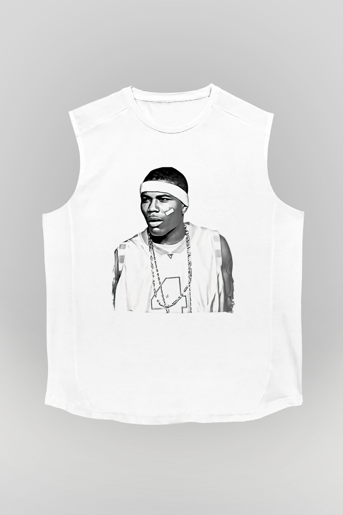 Ja Rule Beyaz Unisex Kolsuz Tişört