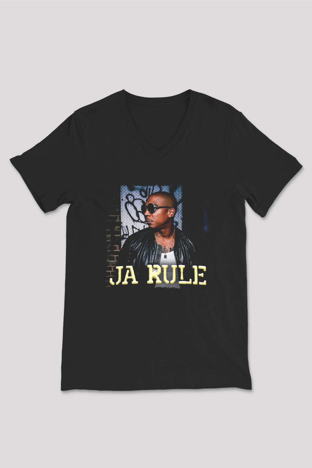 Ja Rule Siyah Unisex V Yaka Tişört
