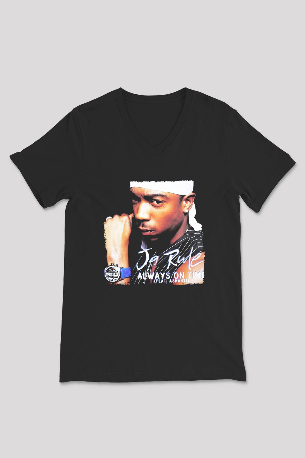 Ja Rule Siyah Unisex V Yaka Tişört
