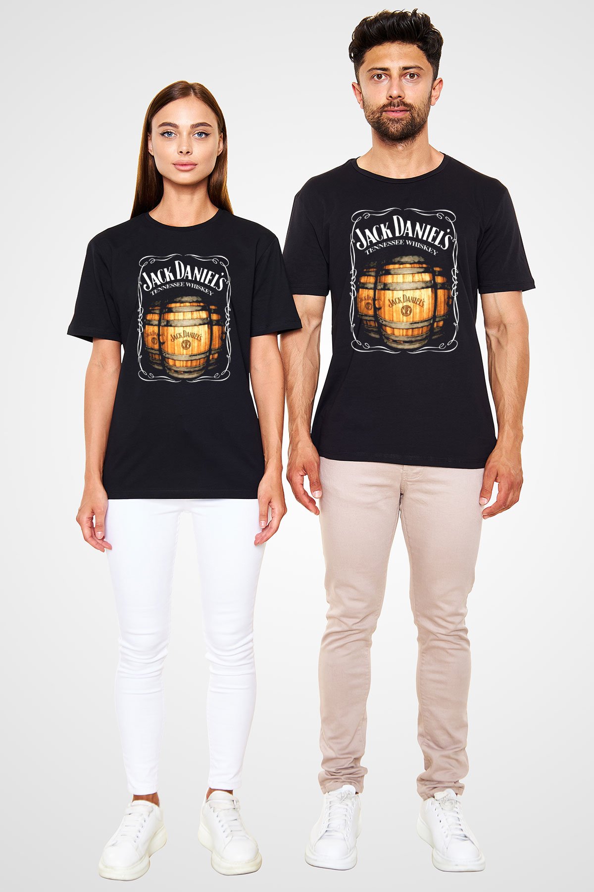 Jack Daniel's Siyah Unisex Tişört T-Shirt - TişörtFabrikası