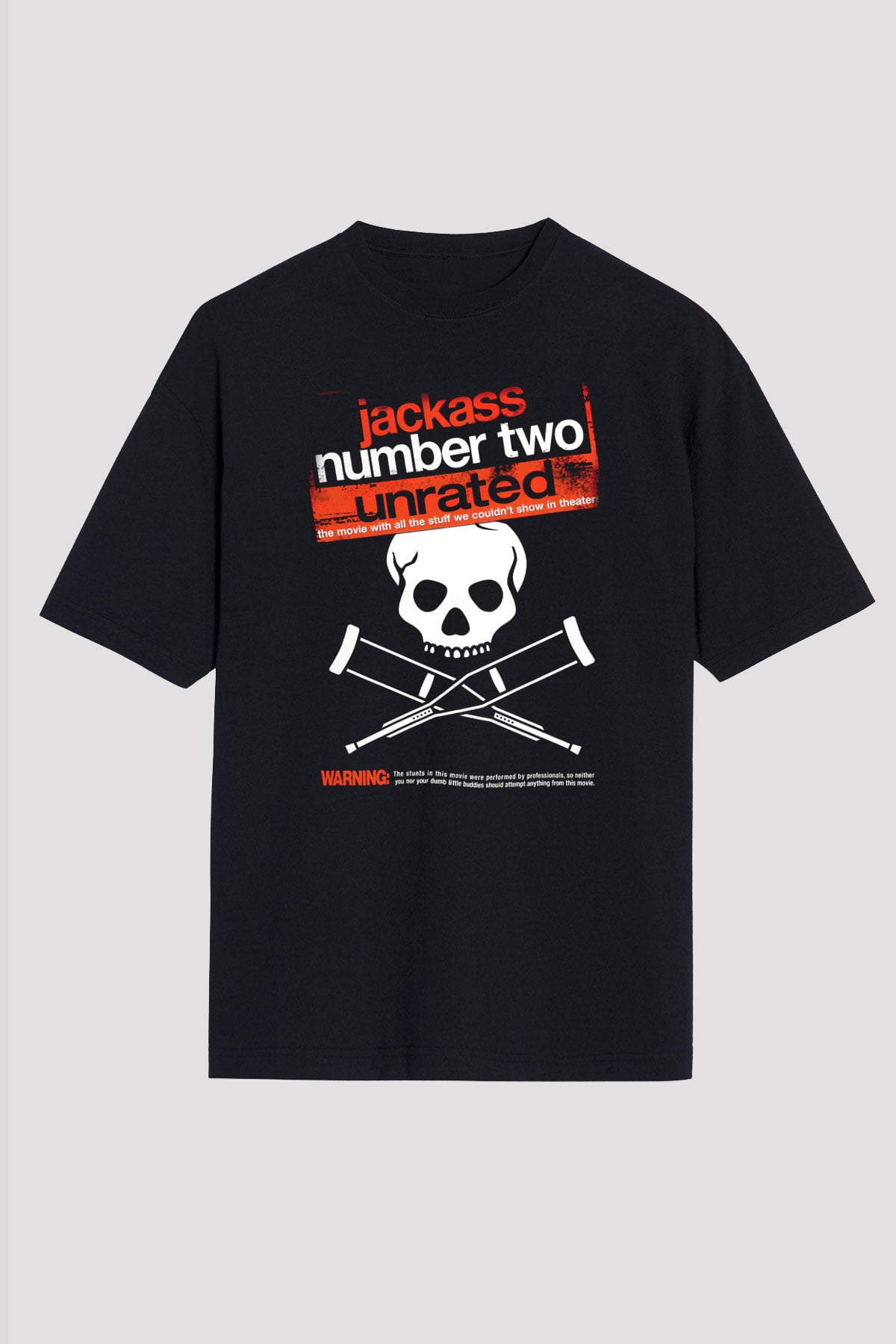 Jackass Siyah Unisex Tişört T-Shirt