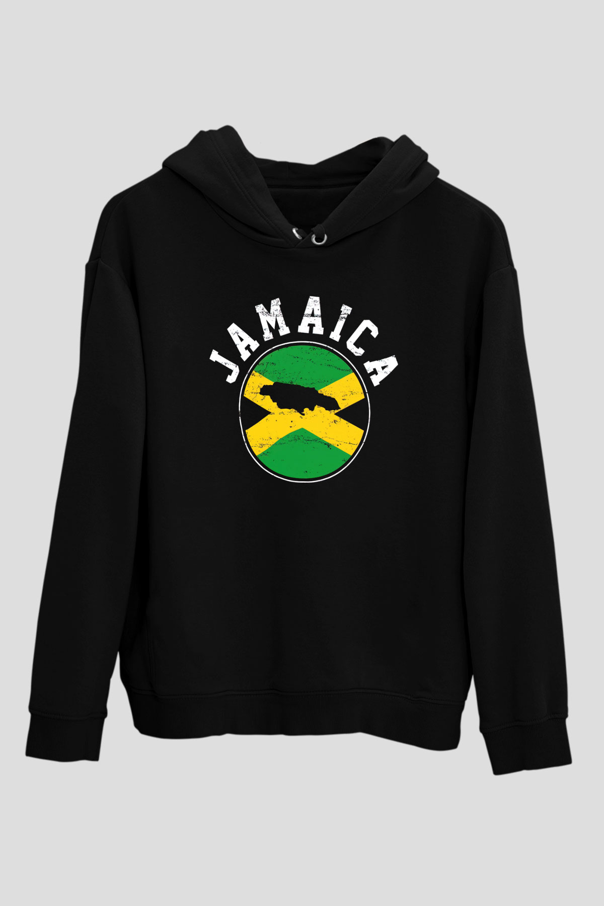 Jamaika Siyah Unisex Hoodie