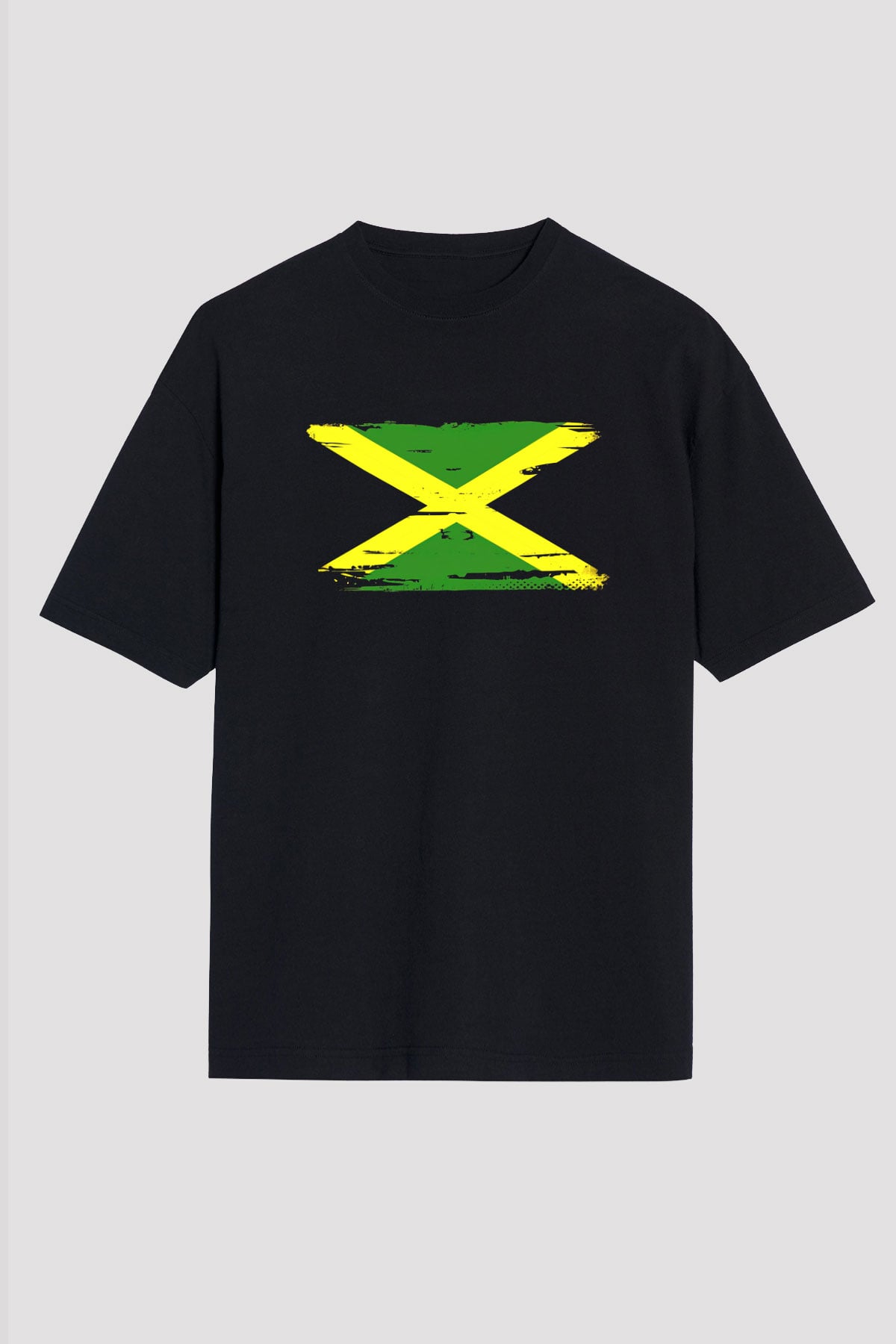 Jamaika Siyah Unisex Tişört T-Shirt - TişörtFabrikası