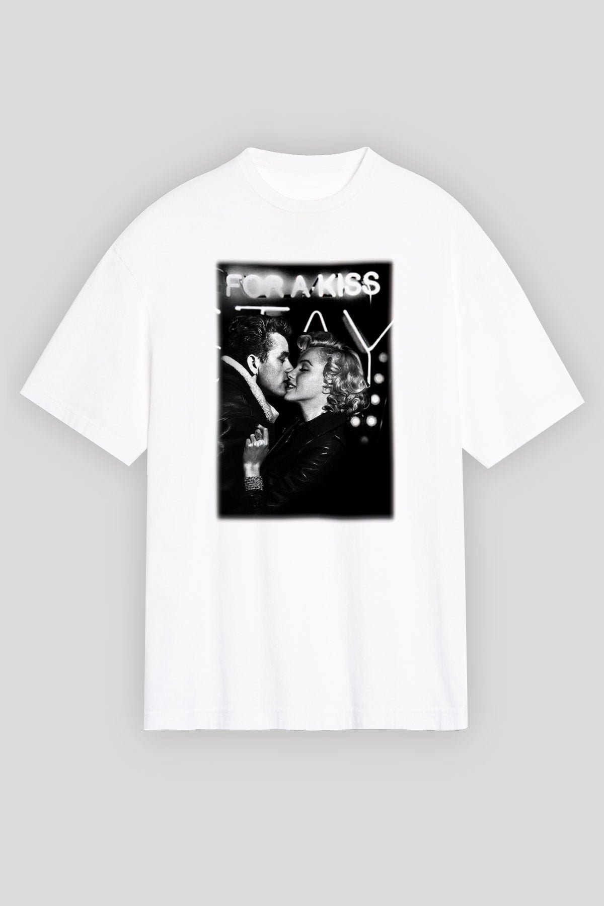 James Dean Beyaz Unisex Oversize Tişört T-Shirt
