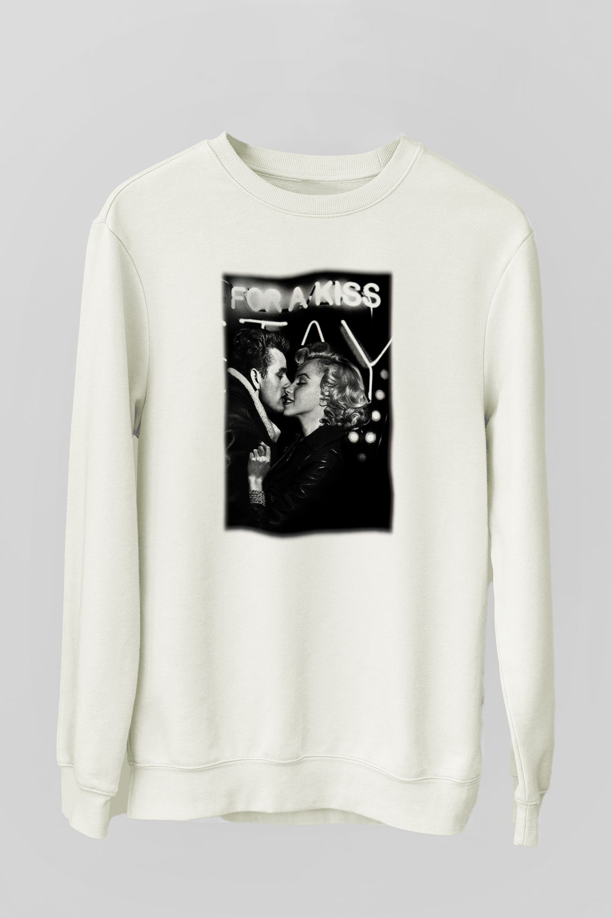 James Dean Beyaz Unisex Sweatshirt