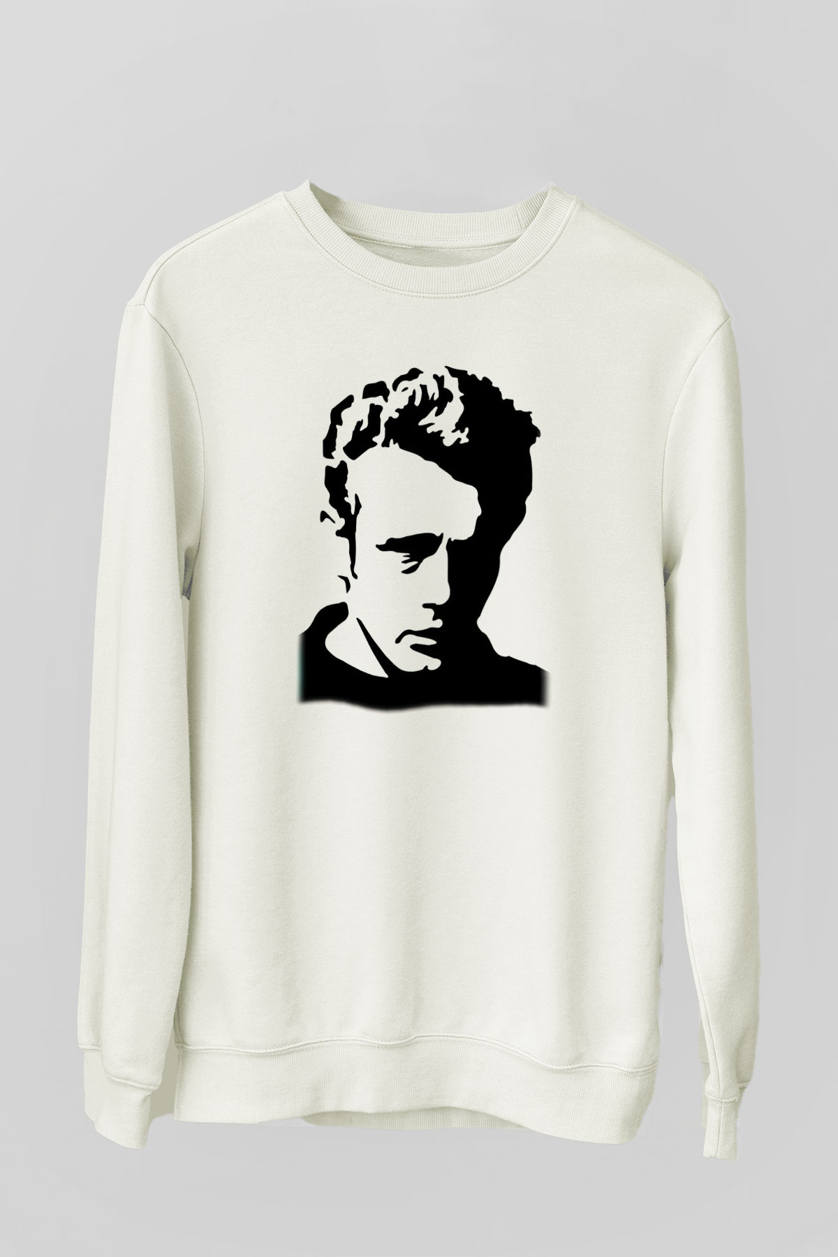 James Dean Beyaz Unisex Sweatshirt