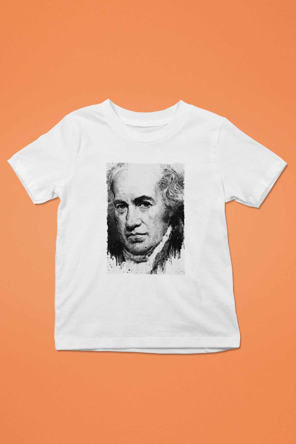 James Watt Baskılı Unisex Beyaz Çocuk Tişörtü - Tshirt