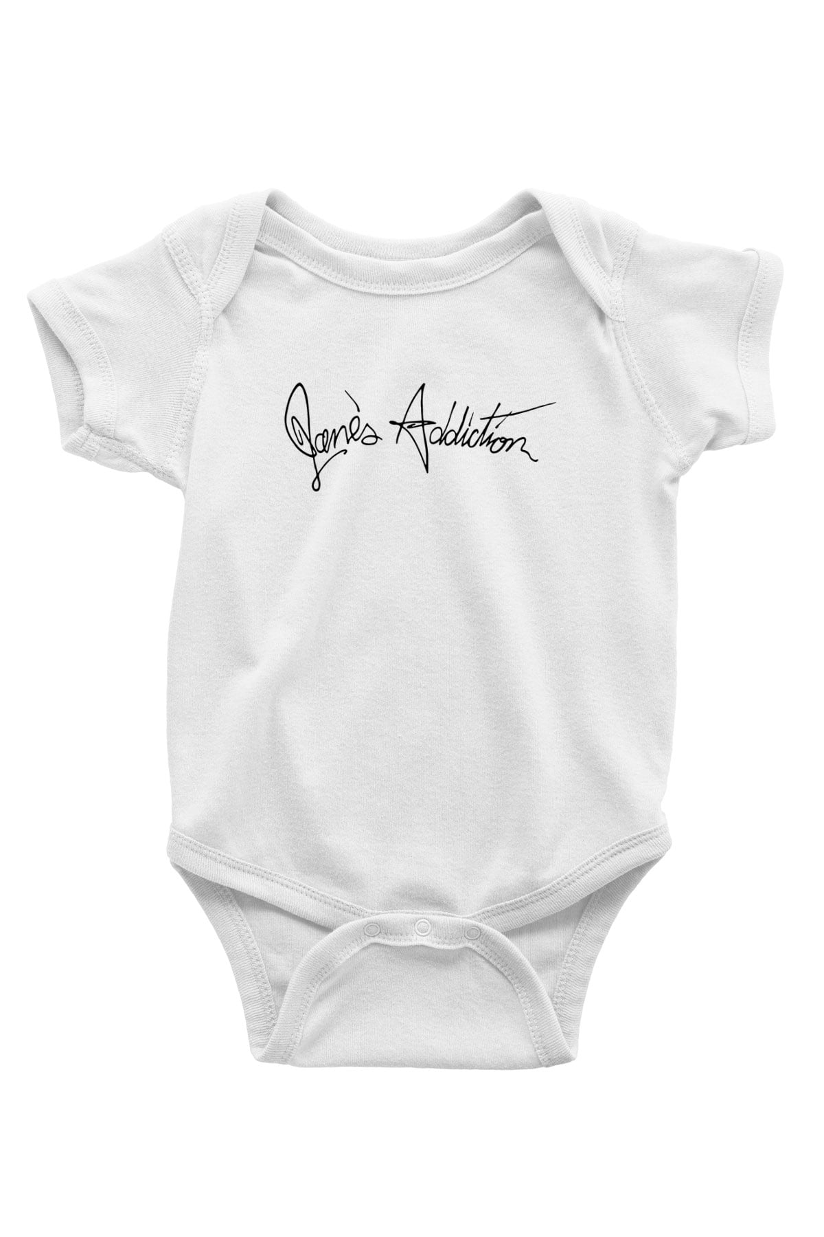 Jane's Addiction Baskılı Beyaz Unisex Bebek Body - Zıbın