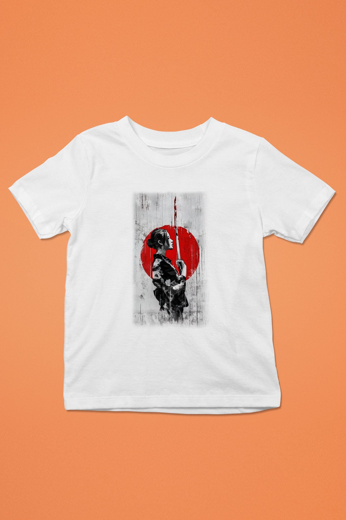 Japonya Baskılı Beyaz Unisex Çocuk Tişört
