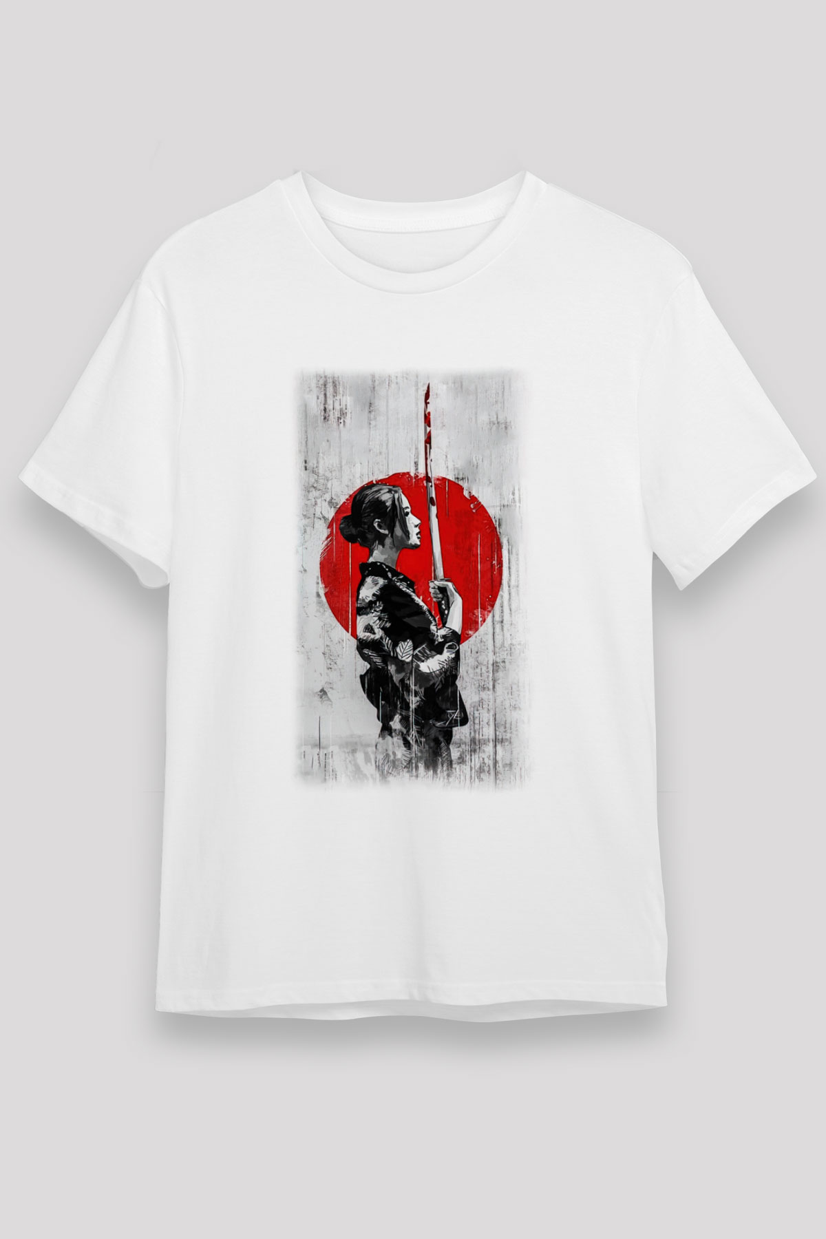 Japonya Beyaz Unisex Tişört T-Shirt - TişörtFabrikası