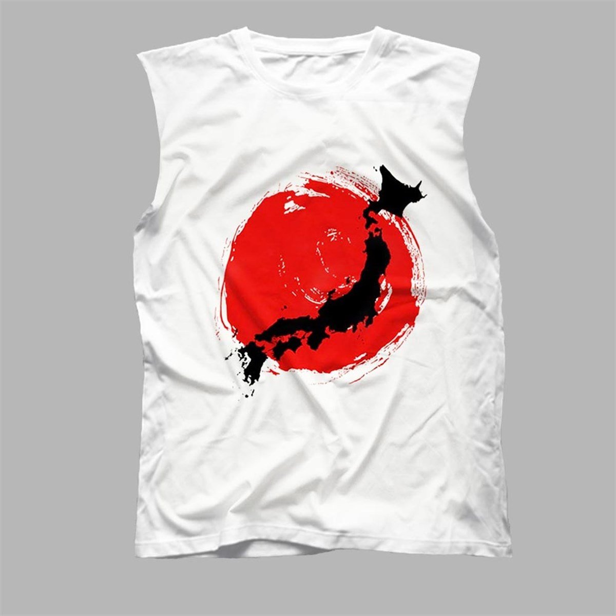 Japonya Kolsuz Tişört, Kesik Kol T-Shirt KCBYR216