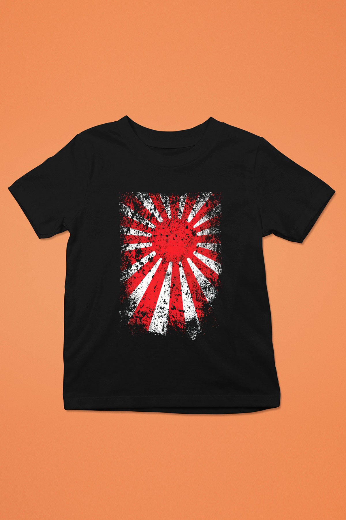 Japonya Siyah Unisex Çocuk Tişört