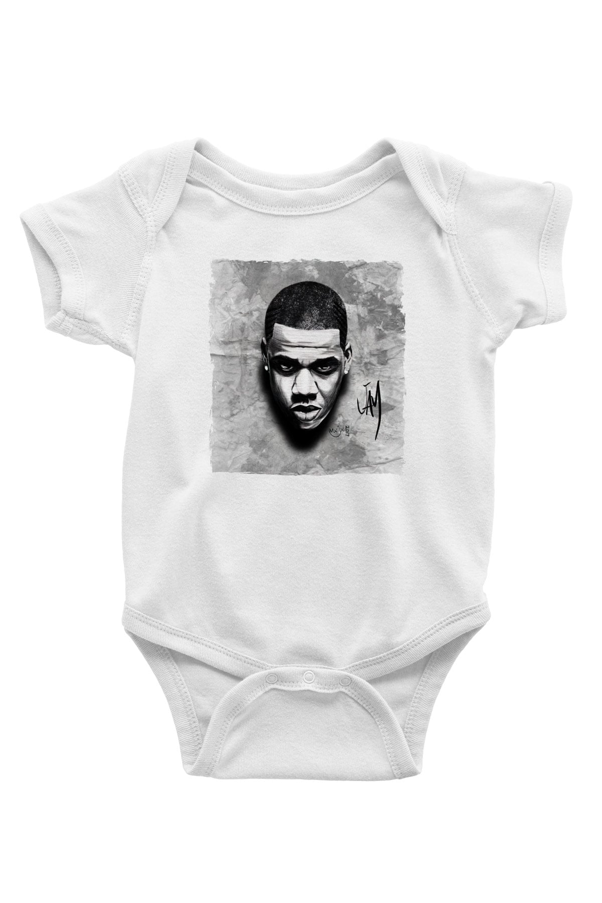 Jay-Z Beyaz Bebek Body - Zıbın