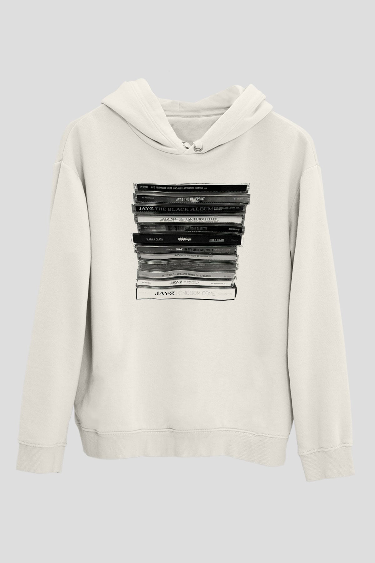 Jay-Z Beyaz Unisex Kapşonlu Sweatshirt