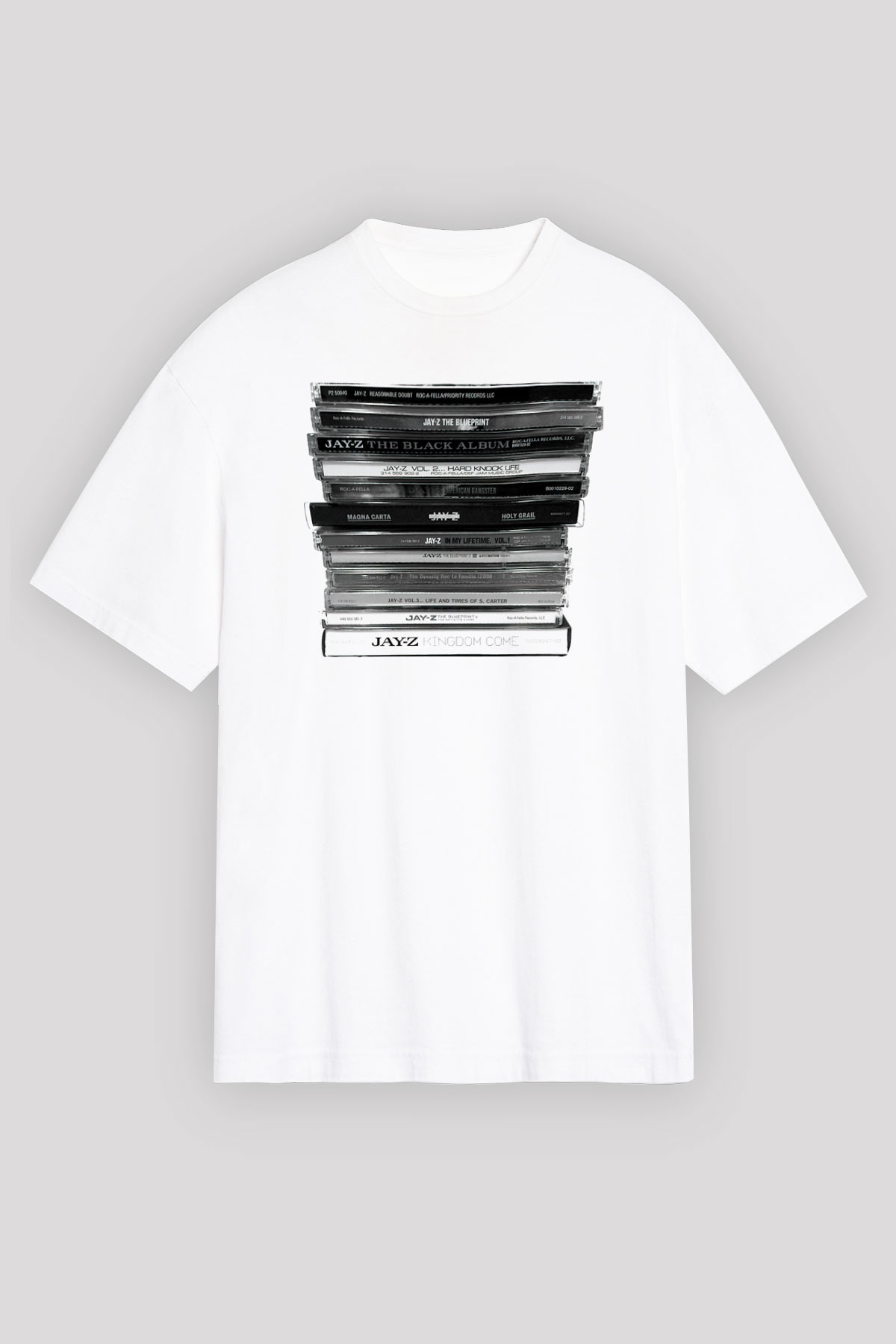 Jay-Z Beyaz Unisex Oversize Tişört T-Shirt