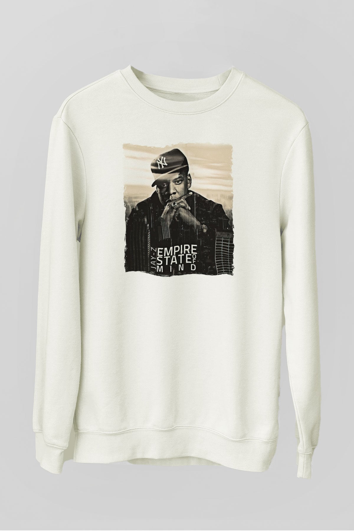 Jay-Z Beyaz Unisex Sweatshirt