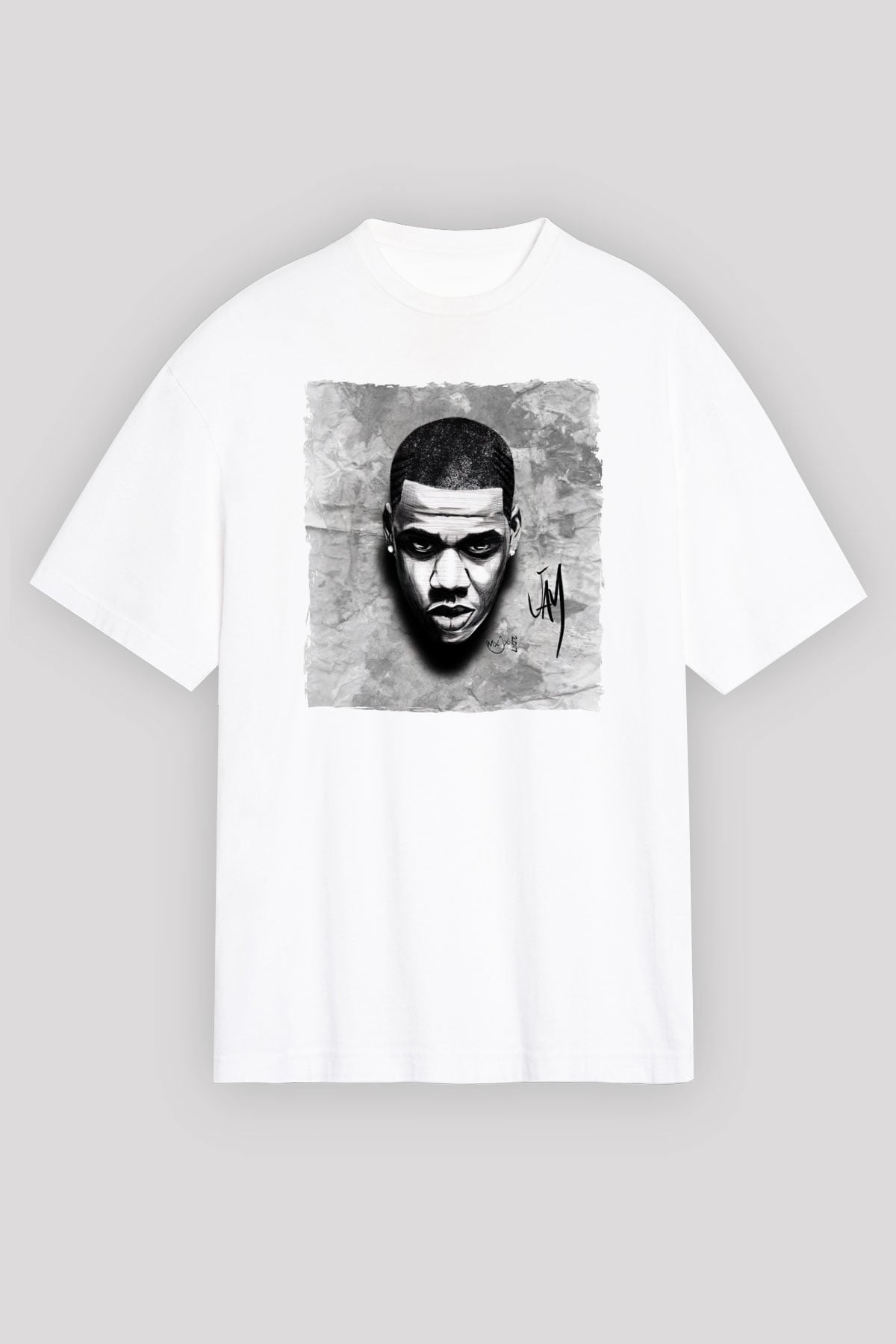 Jay-Z Beyaz Unisex Tişört T-Shirt - TişörtFabrikası