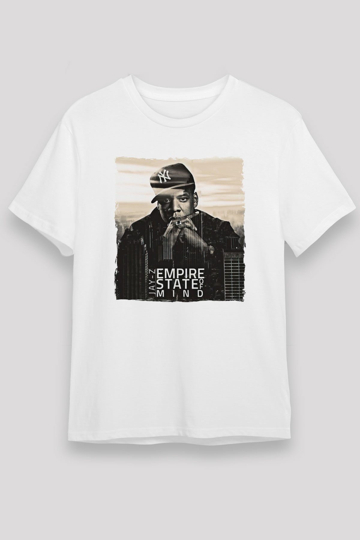 Jay-Z Beyaz Unisex Tişört T-Shirt - TişörtFabrikası