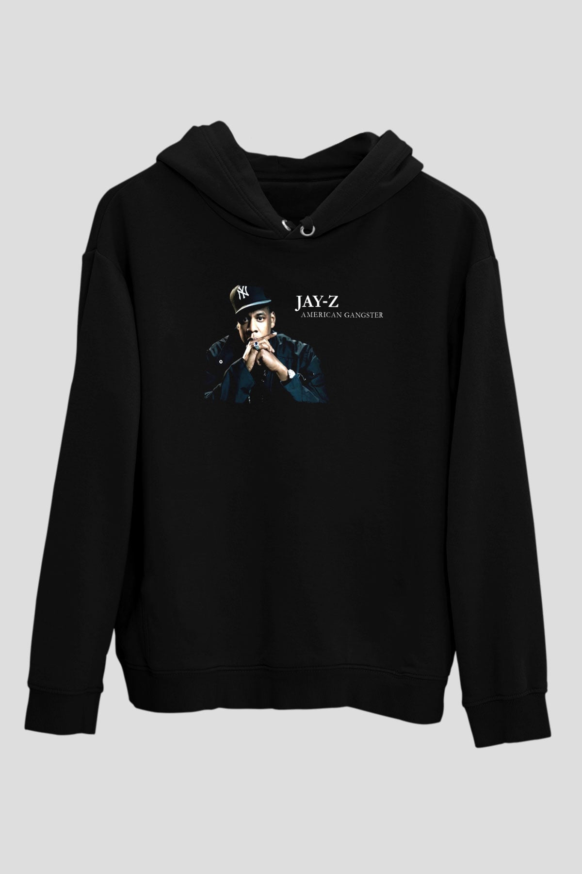 Jay-Z Siyah Unisex Kapüşonlu Sweatshirt