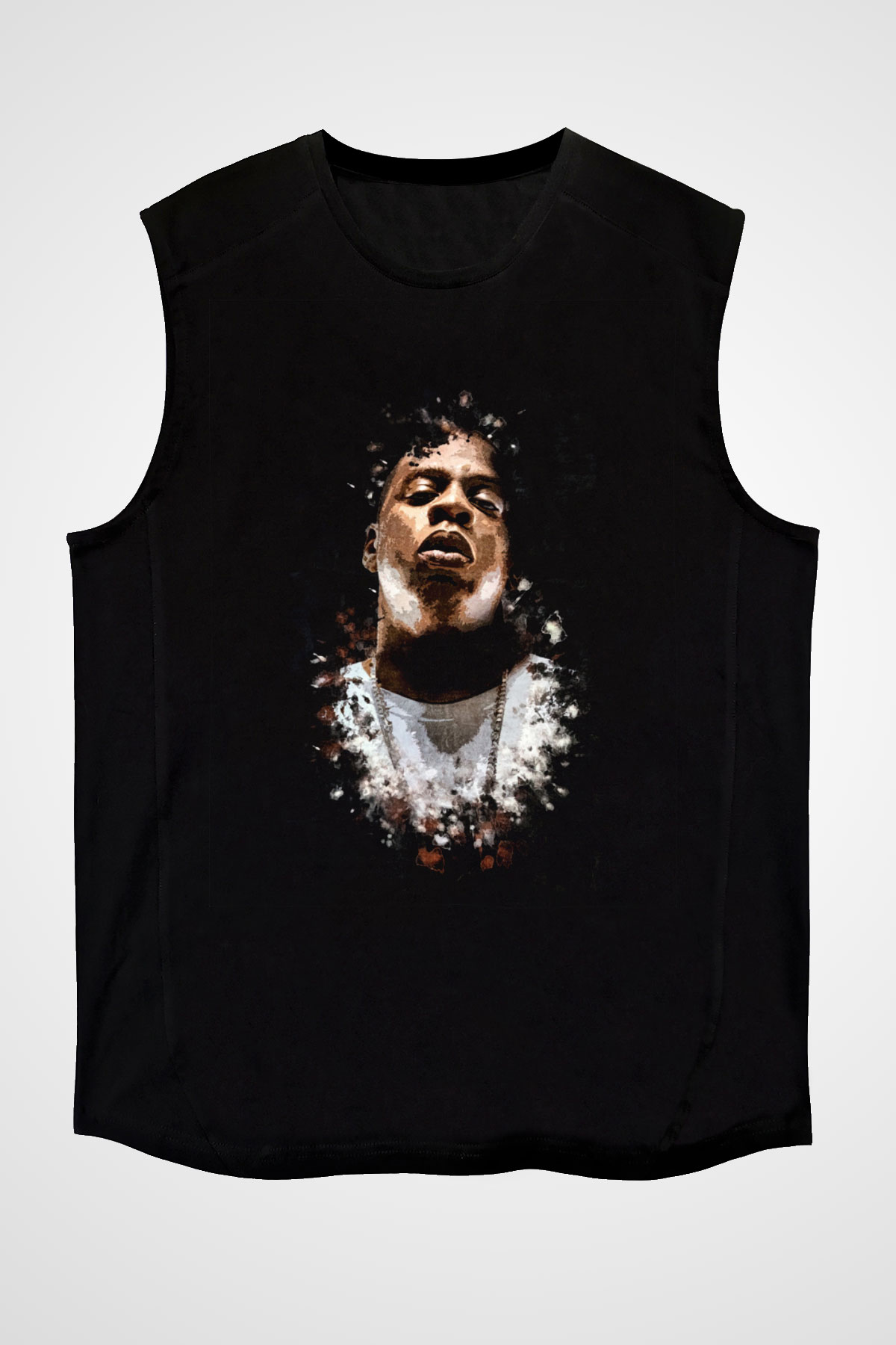 Jay-Z Siyah Unisex Kolsuz Tişört