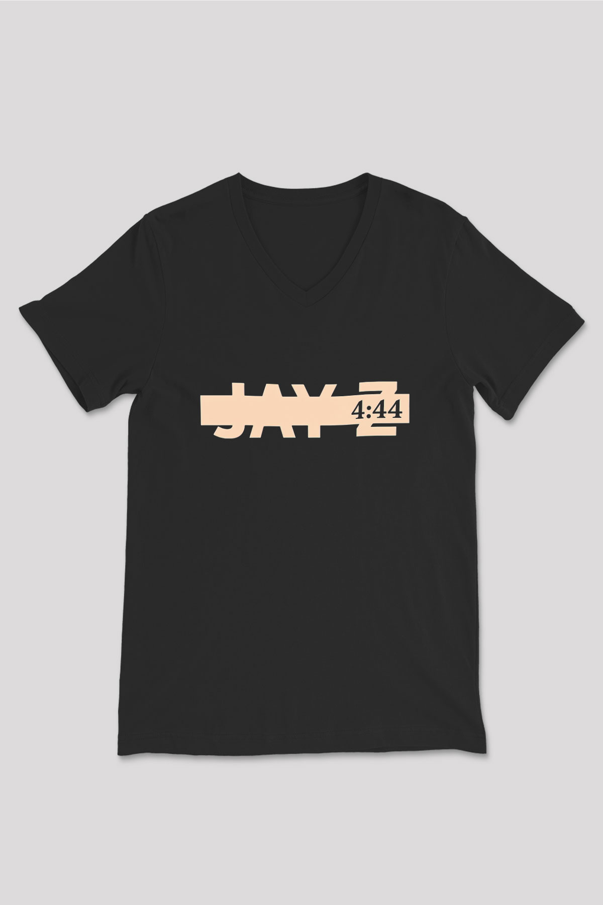Jay-Z Siyah Unisex V Yaka Tişört