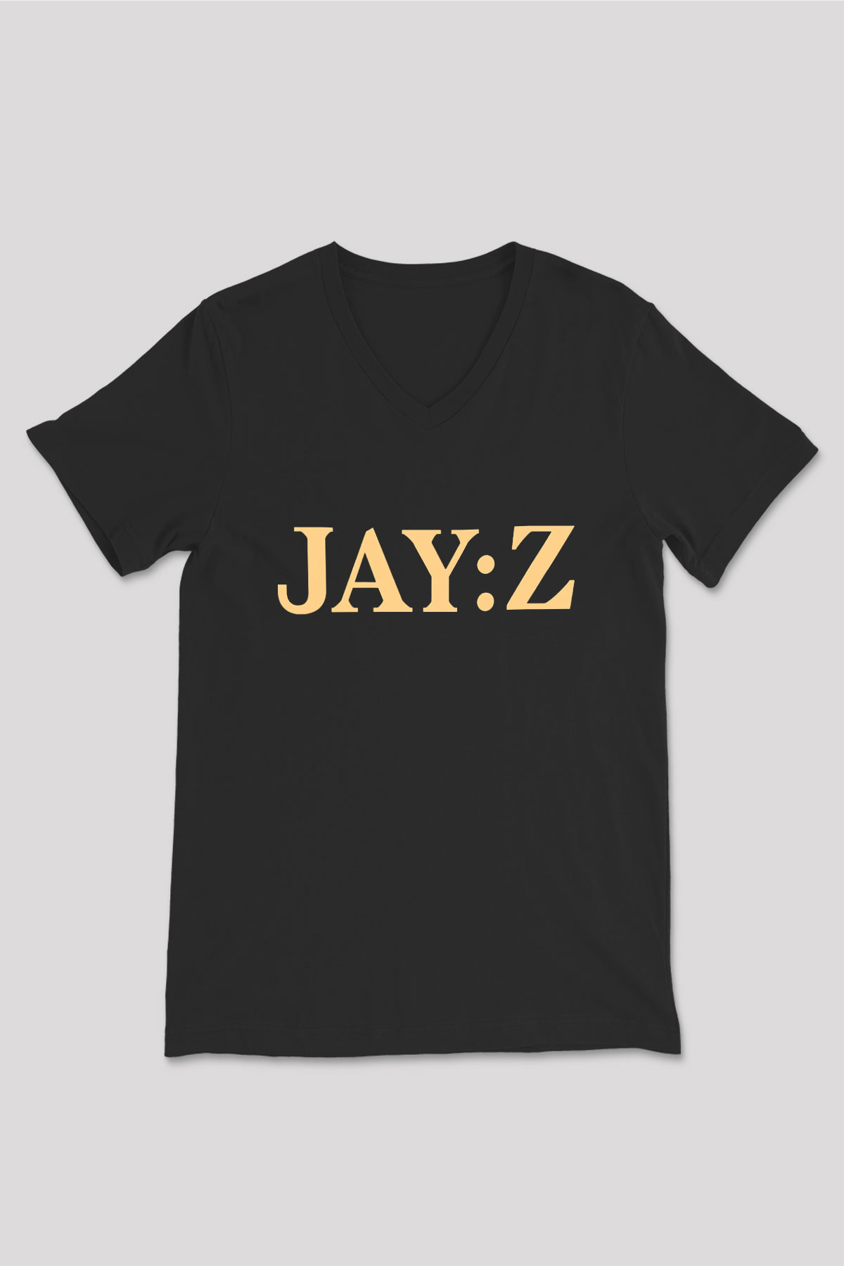 Jay-Z Siyah Unisex V Yaka Tişört T-Shirt