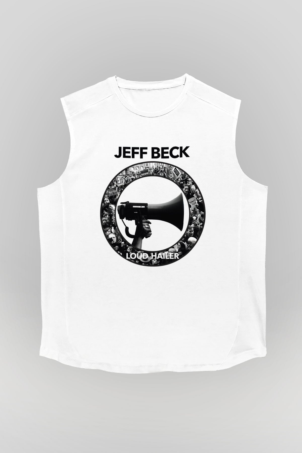 Jeff Beck Beyaz Unisex Kolsuz Tişört