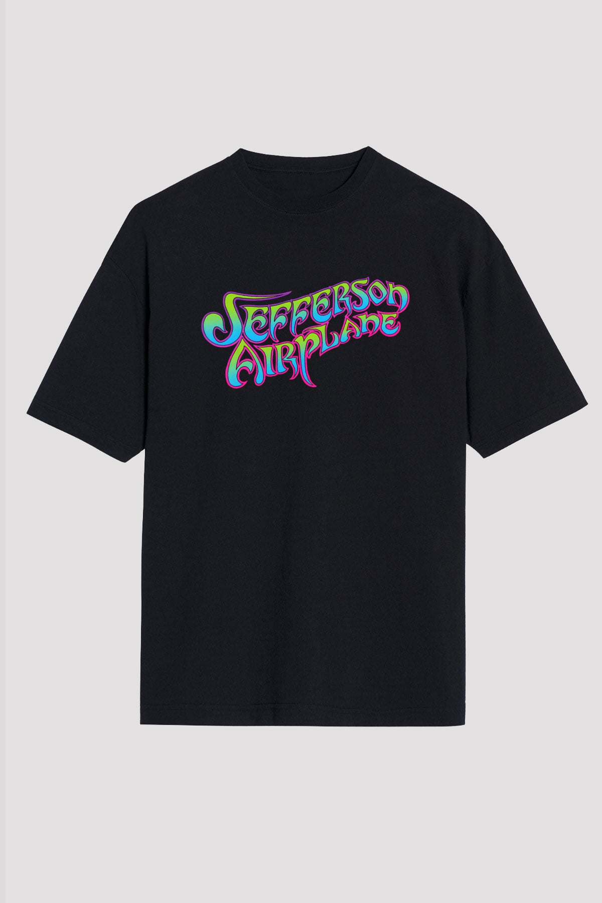 Jefferson Airplane Siyah Unisex Oversize Tişört T-Shirt