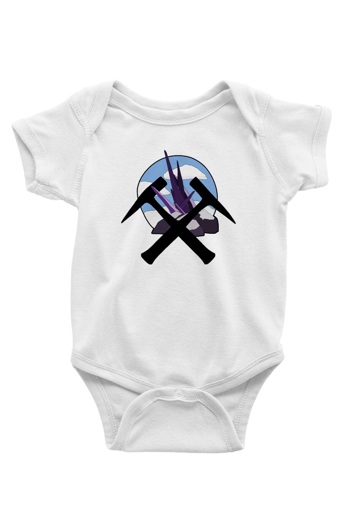 Jeolog Baskılı Beyaz Unisex Bebek Body - Zıbın