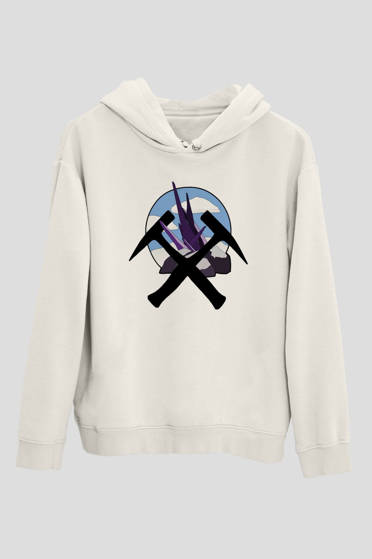 Jeolog Beyaz Unisex Hoodie