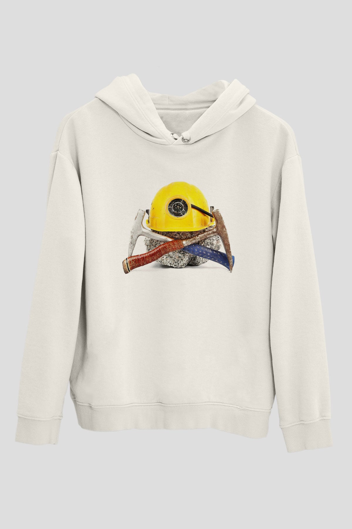 Jeolog Beyaz Unisex Hoodie