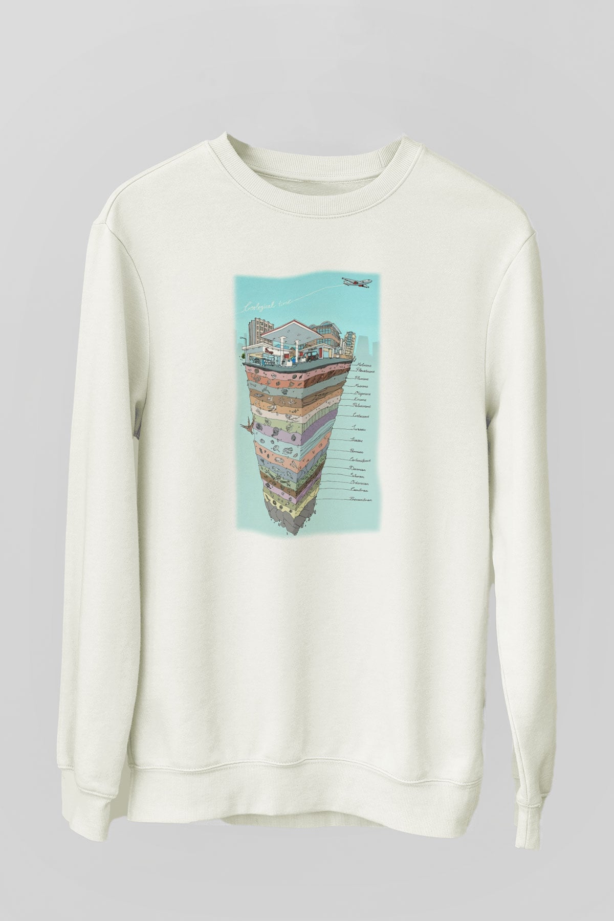 Jeoloji mühendisi Beyaz Unisex Sweatshirt