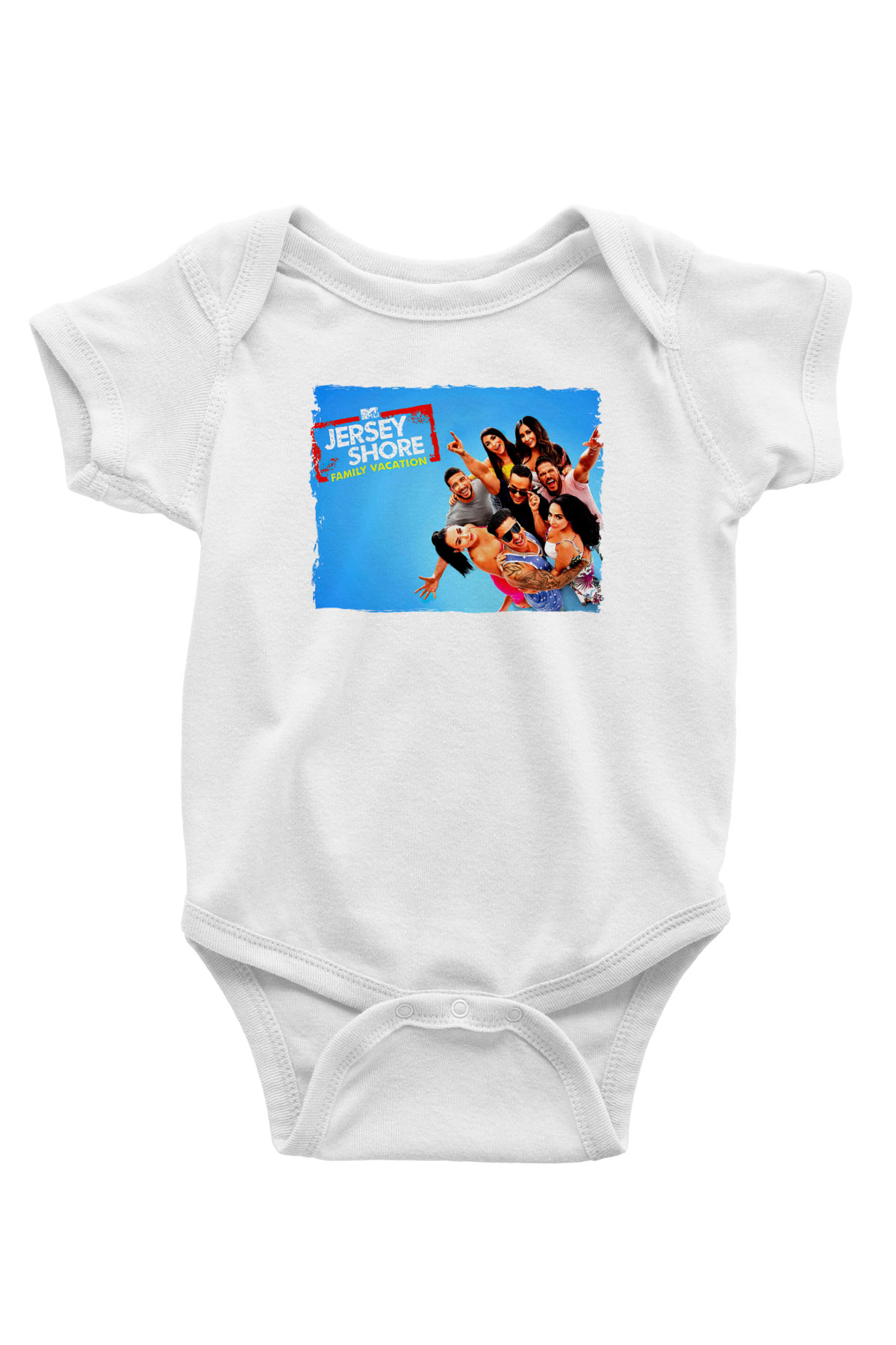 Jersey Shore Beyaz Bebek Body - Zıbın