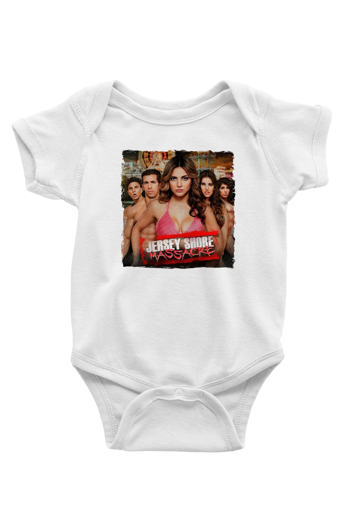 Jersey Shore Beyaz Bebek Body - Zıbın