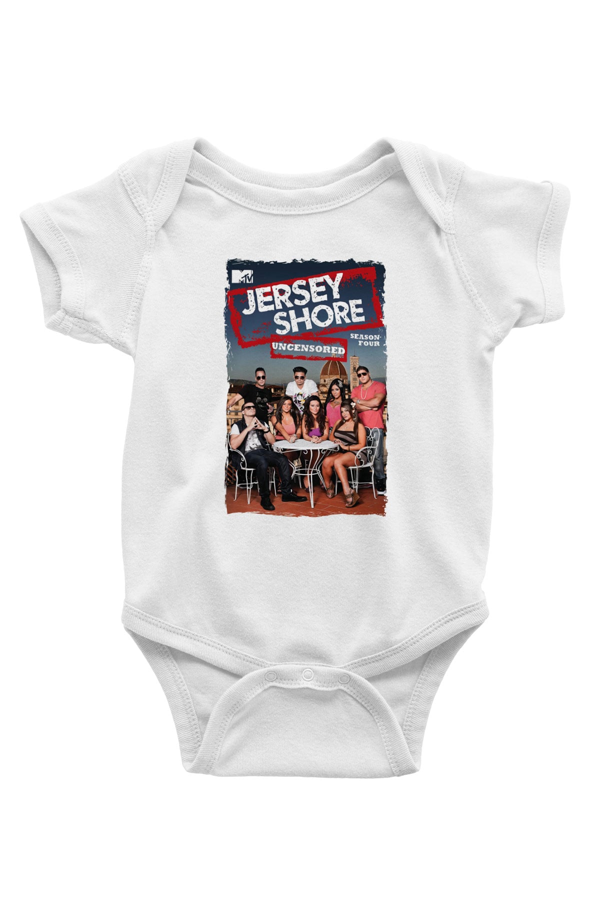 Jersey Shore Beyaz Bebek Body - Zıbın
