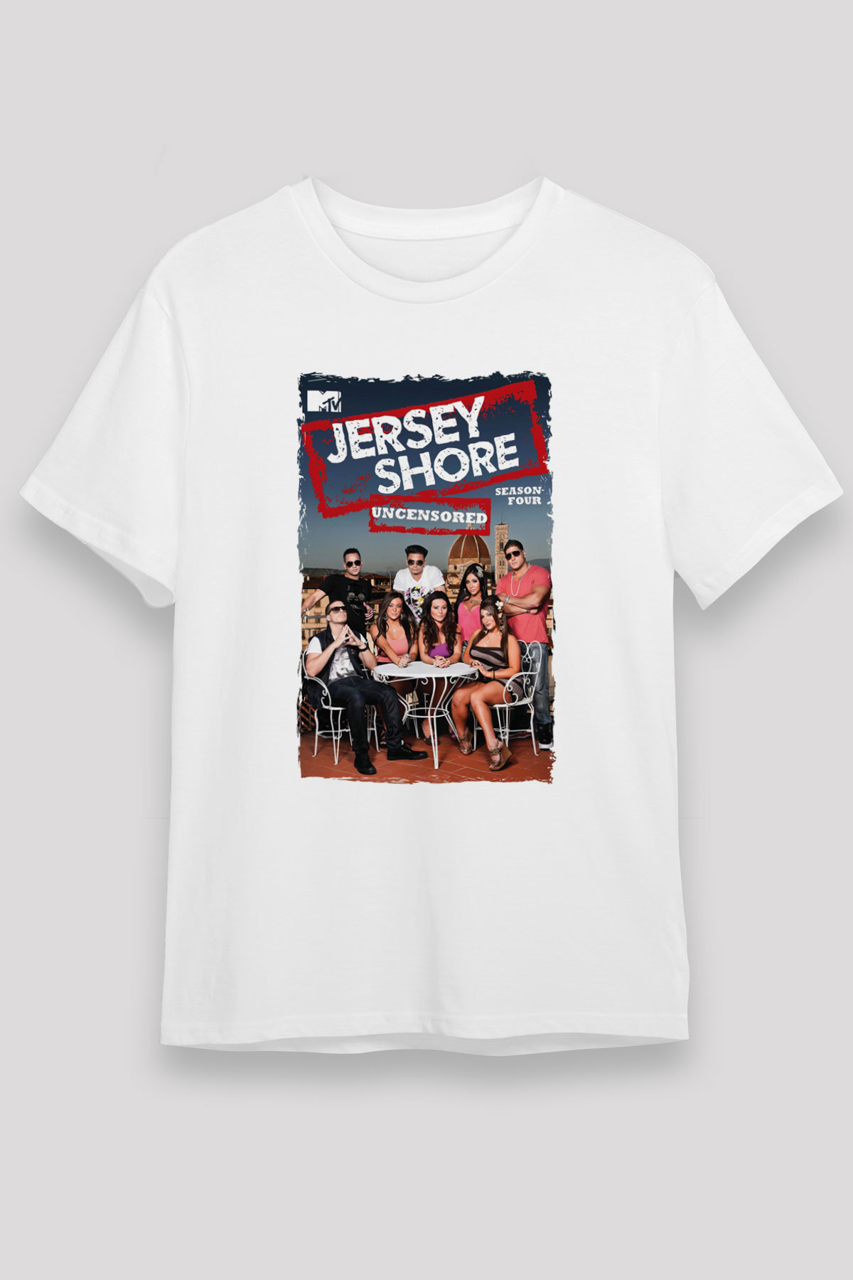 Jersey Shore Beyaz Unisex Tişört T-Shirt