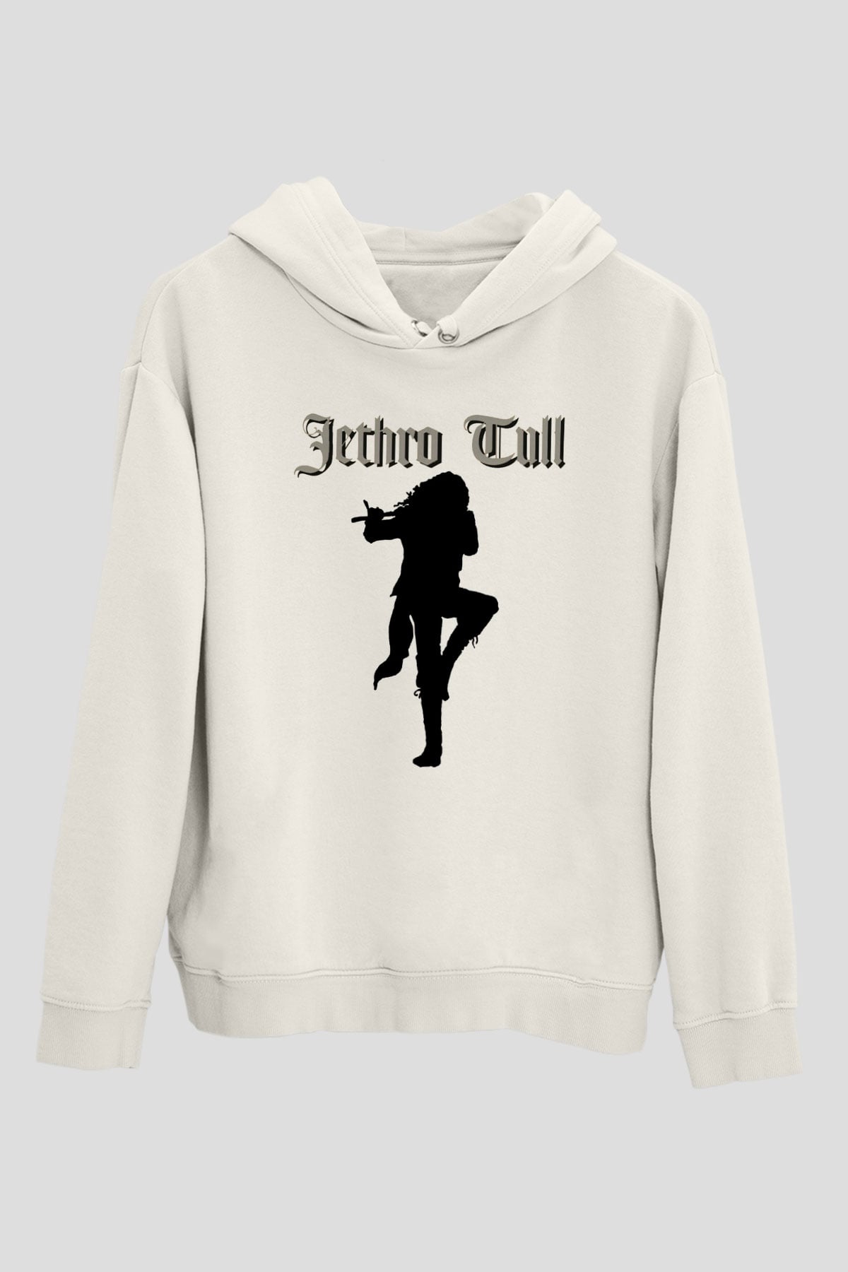 Jethro Tull Beyaz Unisex Kapşonlu Sweatshirt