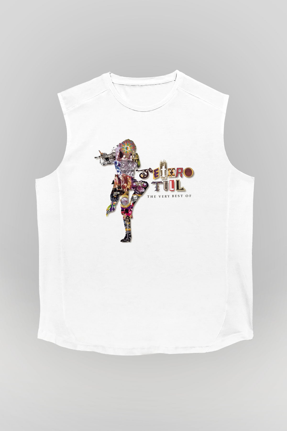 Jethro Tull Beyaz Unisex Kolsuz Tişört