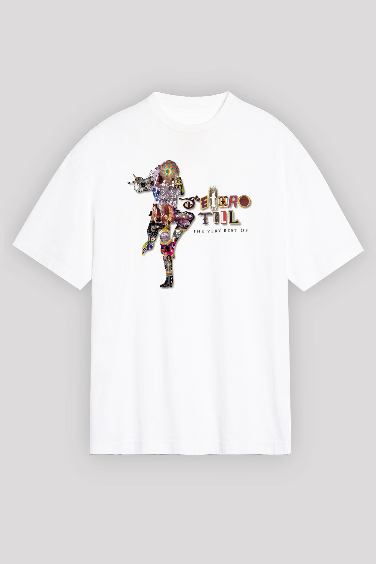 Jethro Tull Beyaz Unisex Oversize Tişört T-Shirt
