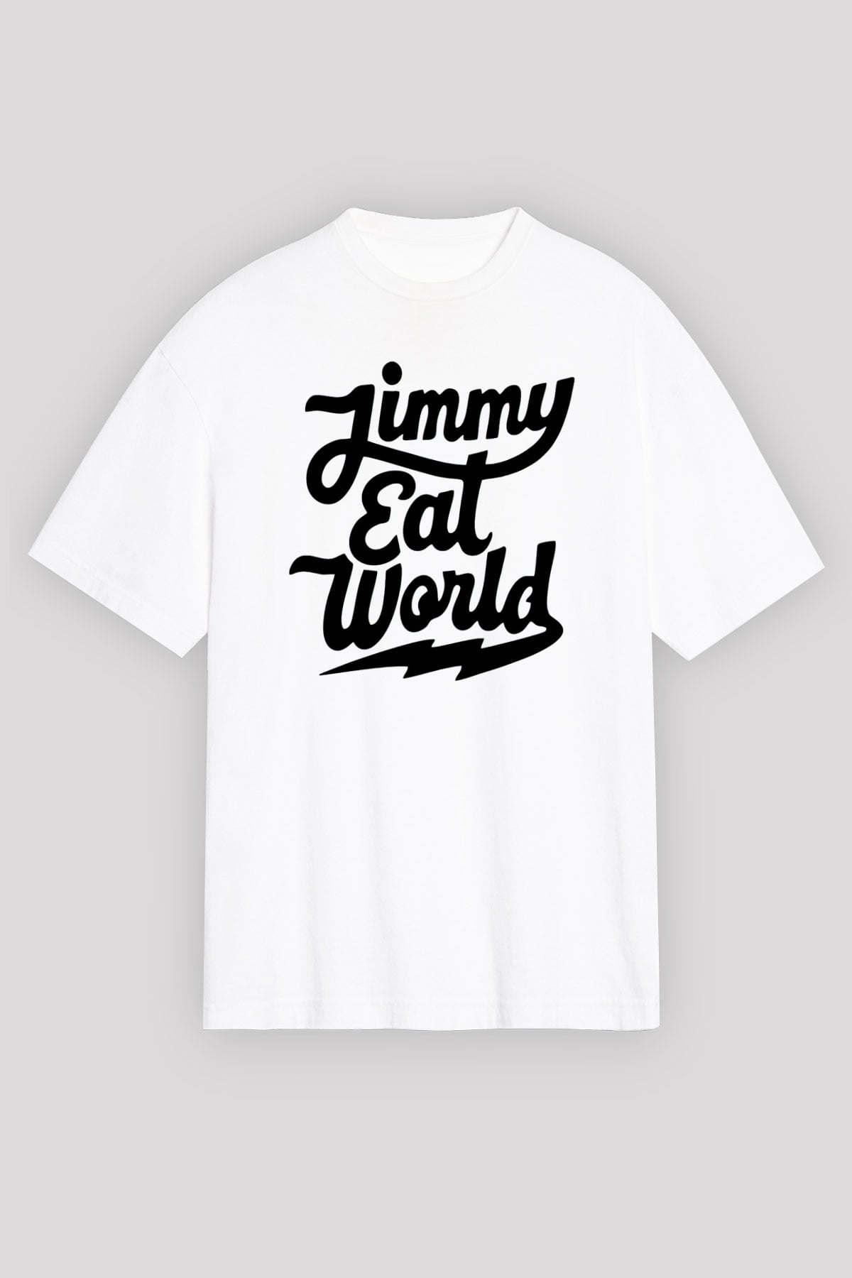 Jimmy Eat World Beyaz Unisex Tişört T-Shirt - TişörtFabrikası
