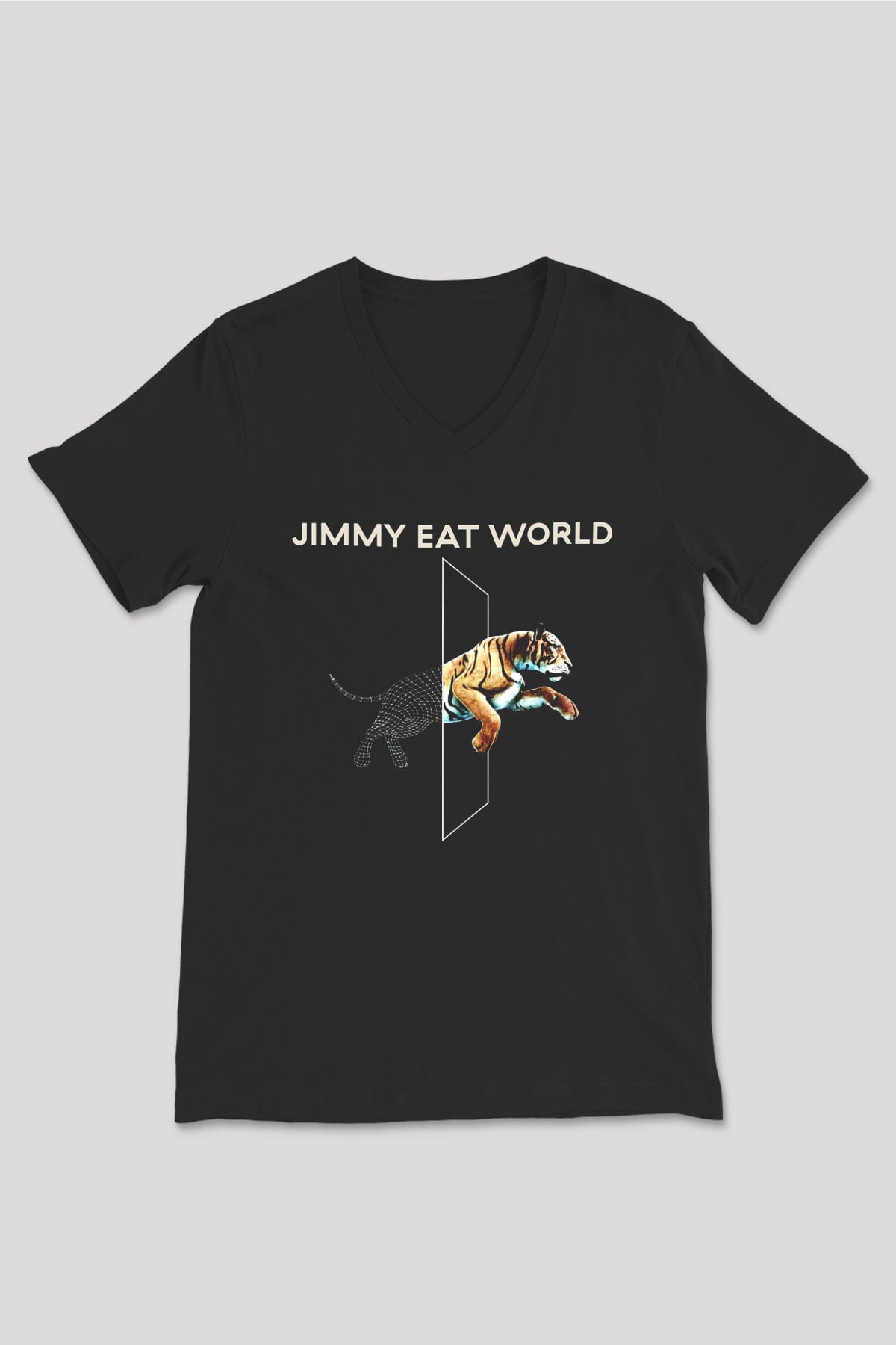 Jimmy Eat World Siyah Unisex V Yaka Tişört