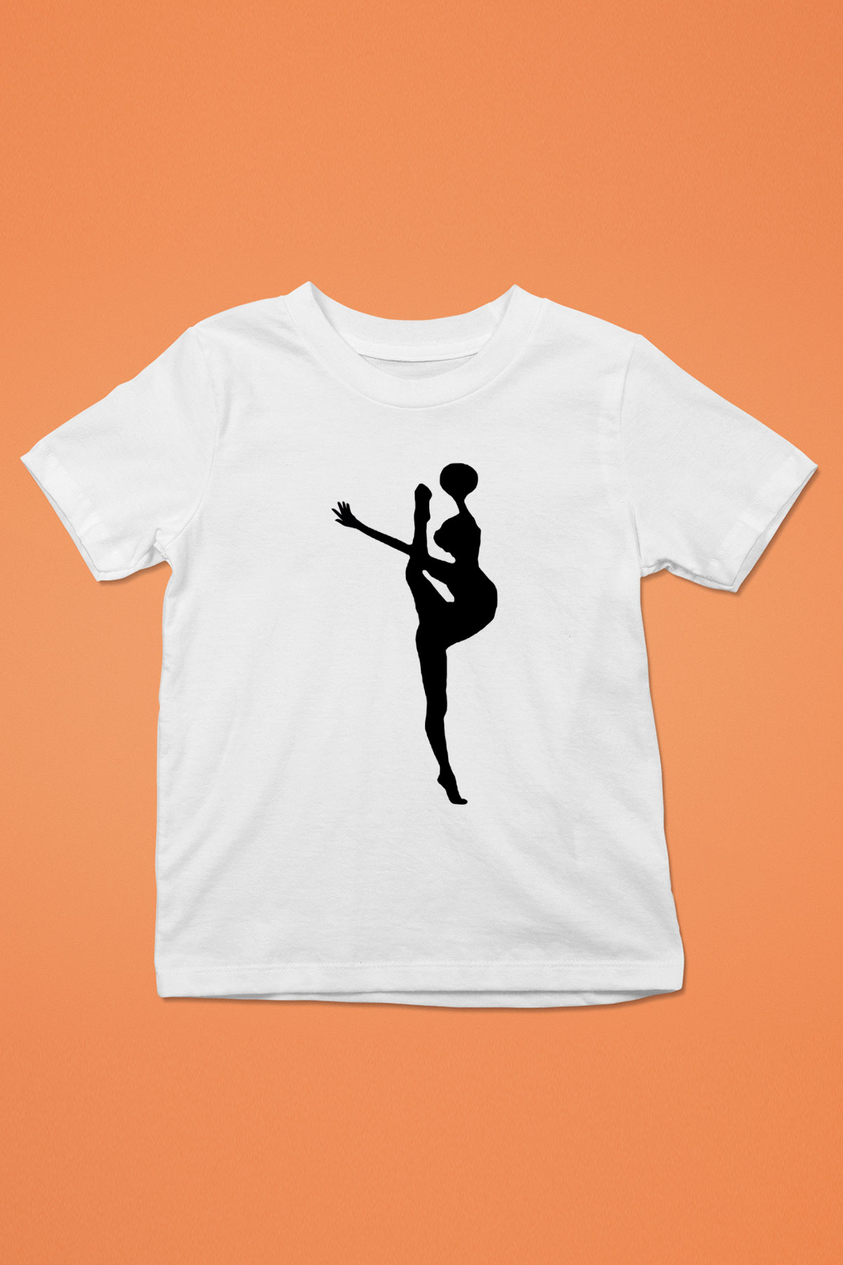 Jimnastik Baskılı Beyaz Unisex Çocuk Tişört