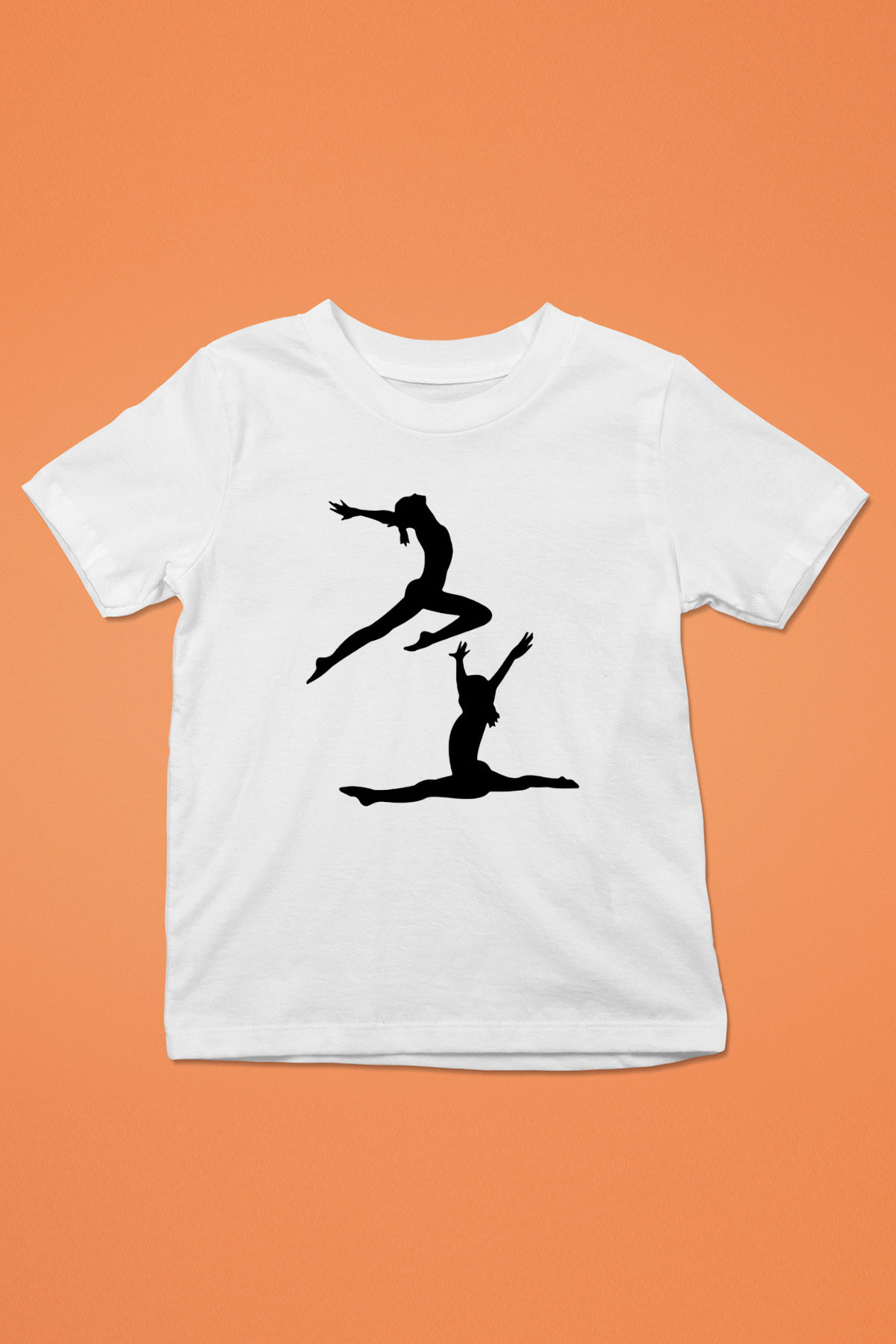 Jimnastik Baskılı Beyaz Unisex Çocuk Tişört