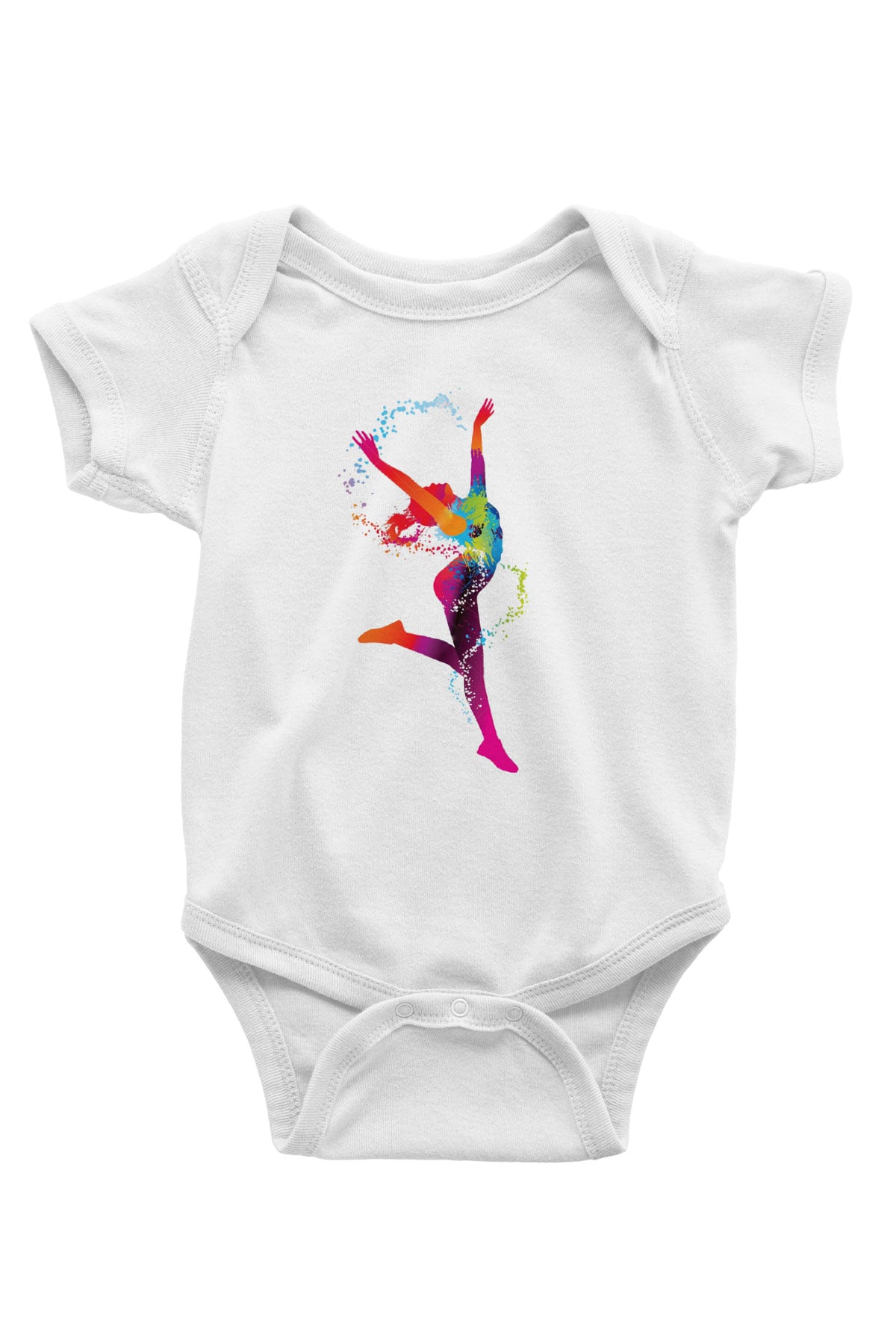 Jimnastik Beyaz Bebek Body - Zıbın