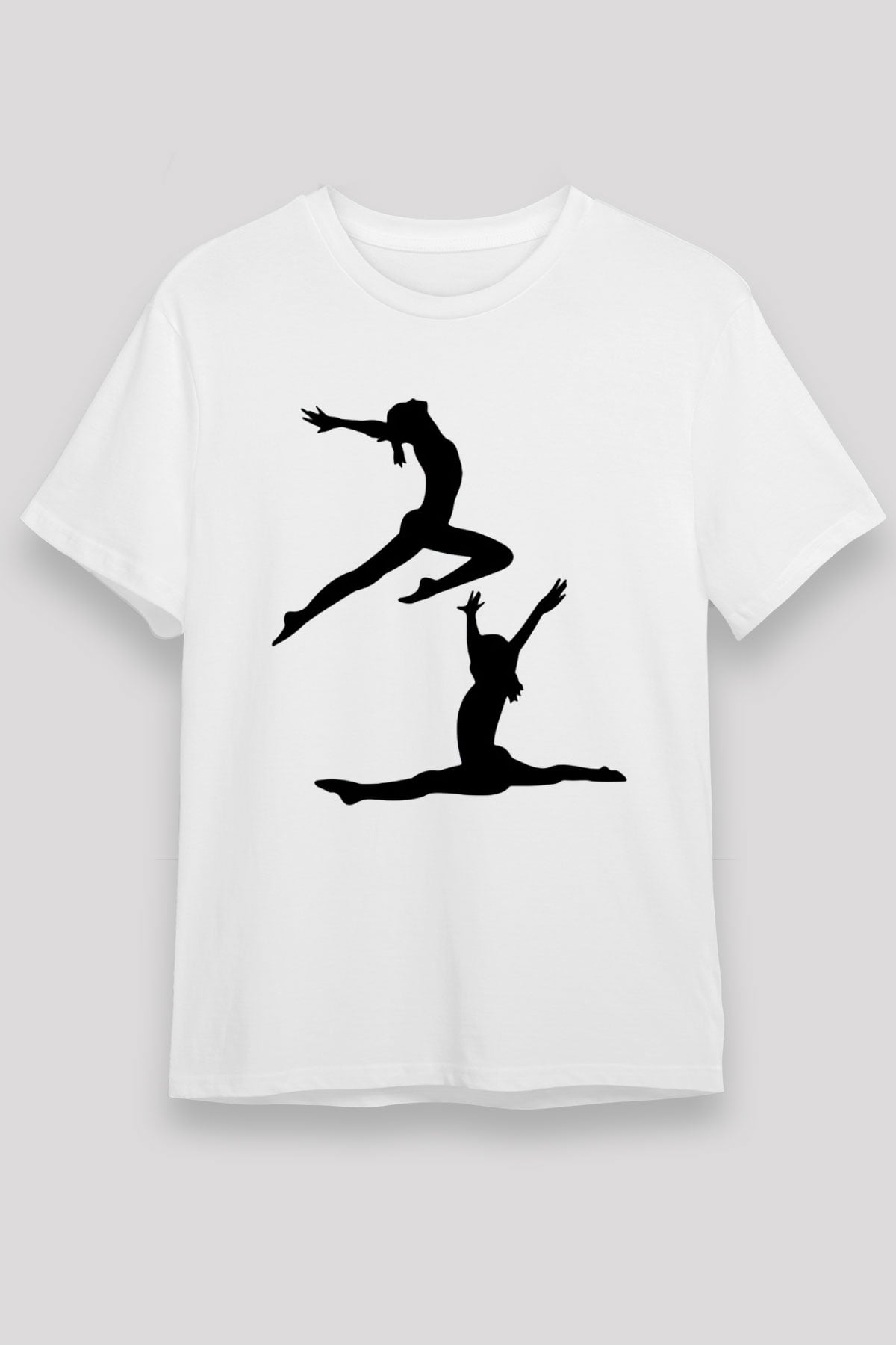 Jimnastik Beyaz Unisex Tişört T-Shirt - TişörtFabrikası