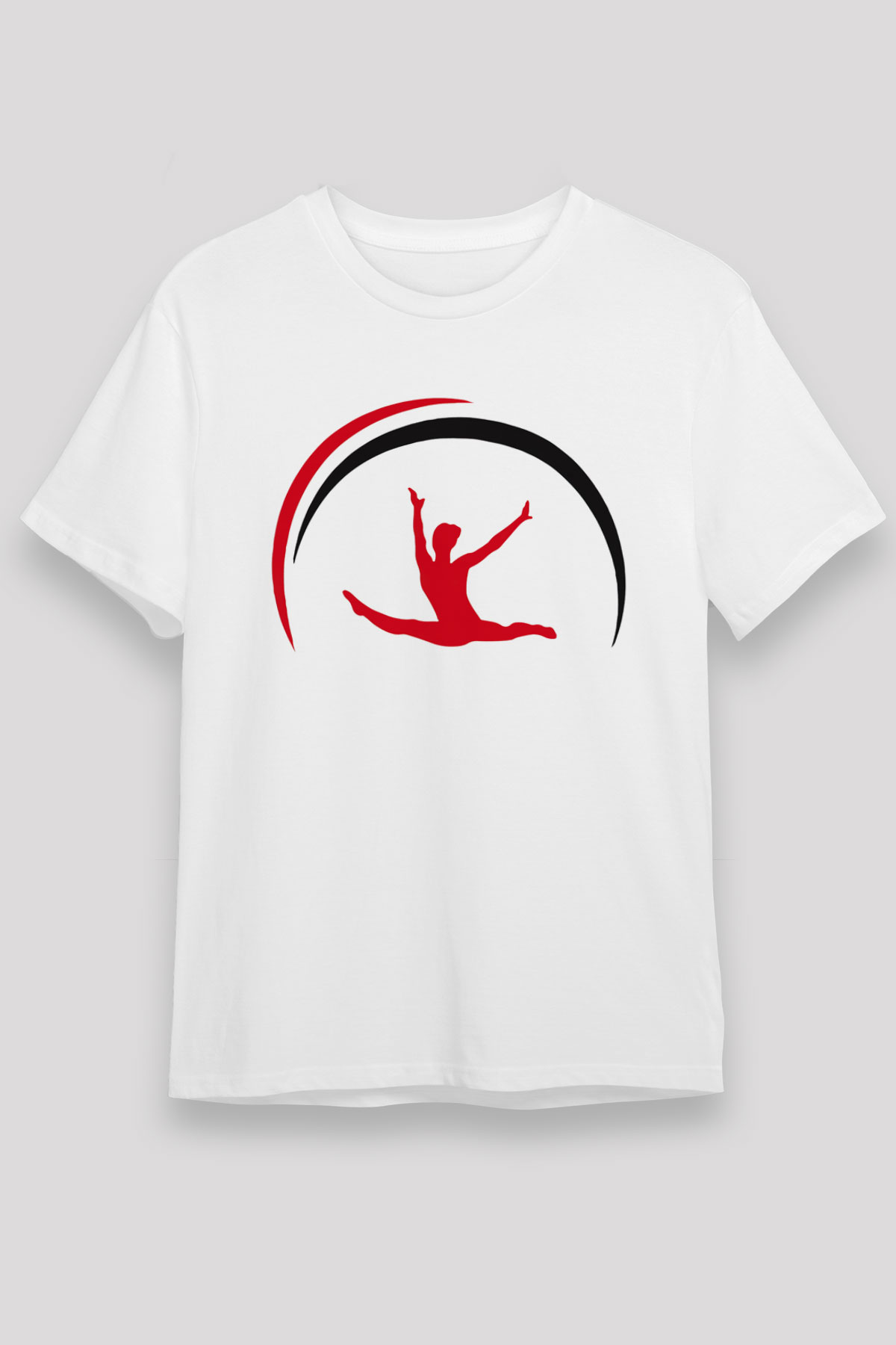 Jimnastik Beyaz Unisex Tişört T-Shirt - TişörtFabrikası