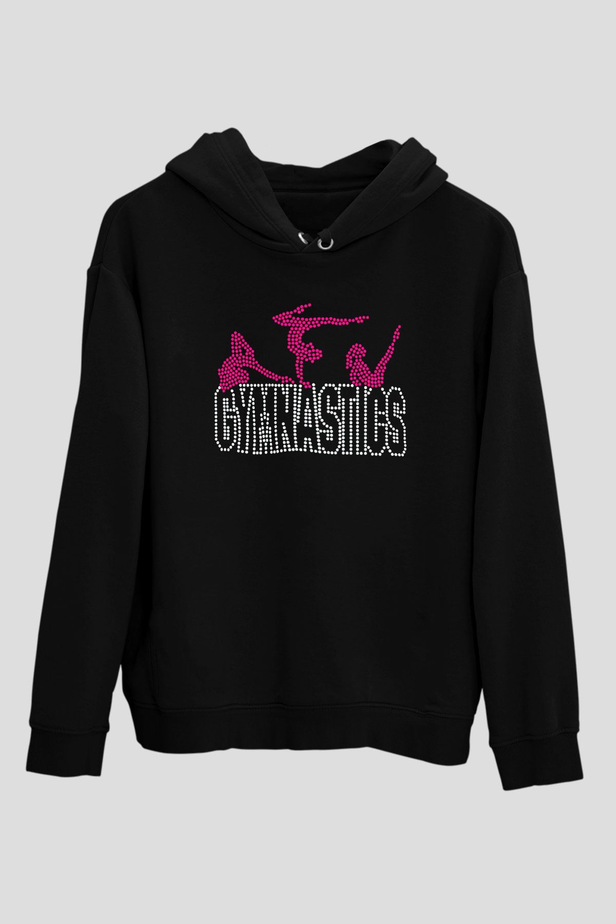 Jimnastik Siyah Unisex Hoodie