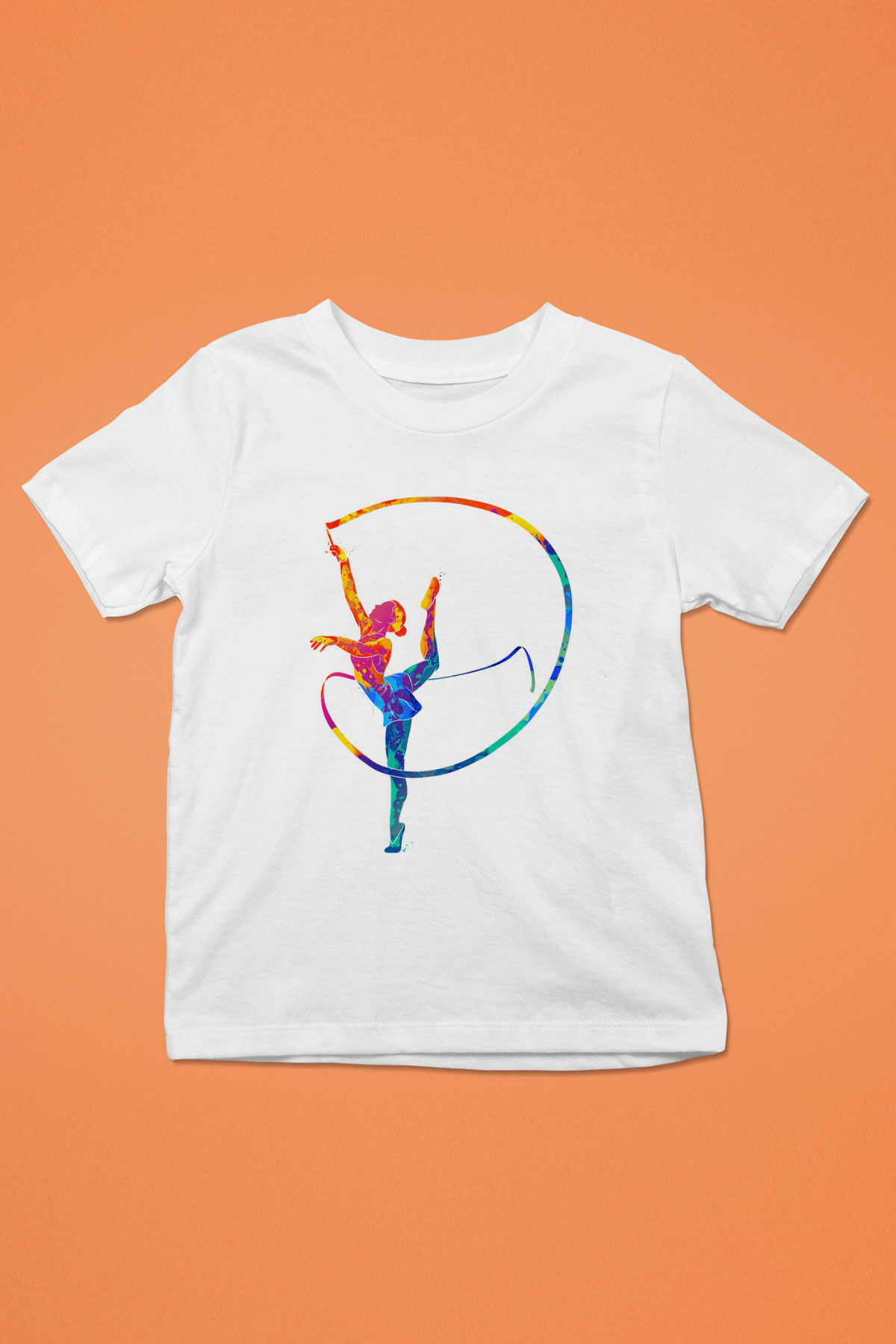 Jimnastikçi Beyaz Unisex Çocuk Tişört