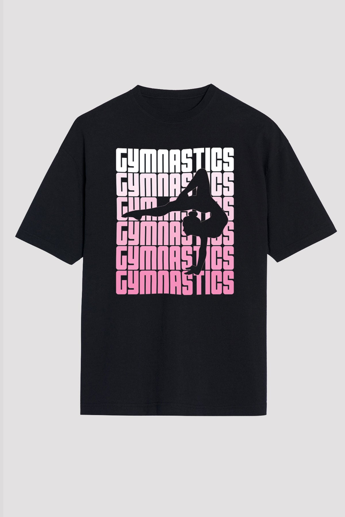 Jimnastikçi Siyah Unisex Tişört T-Shirt - TişörtFabrikası